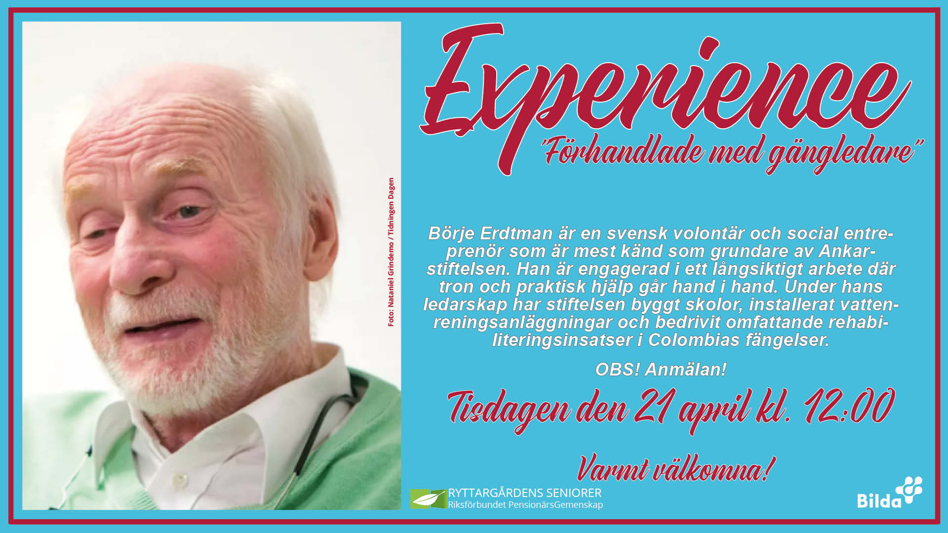 Experience 21 april
