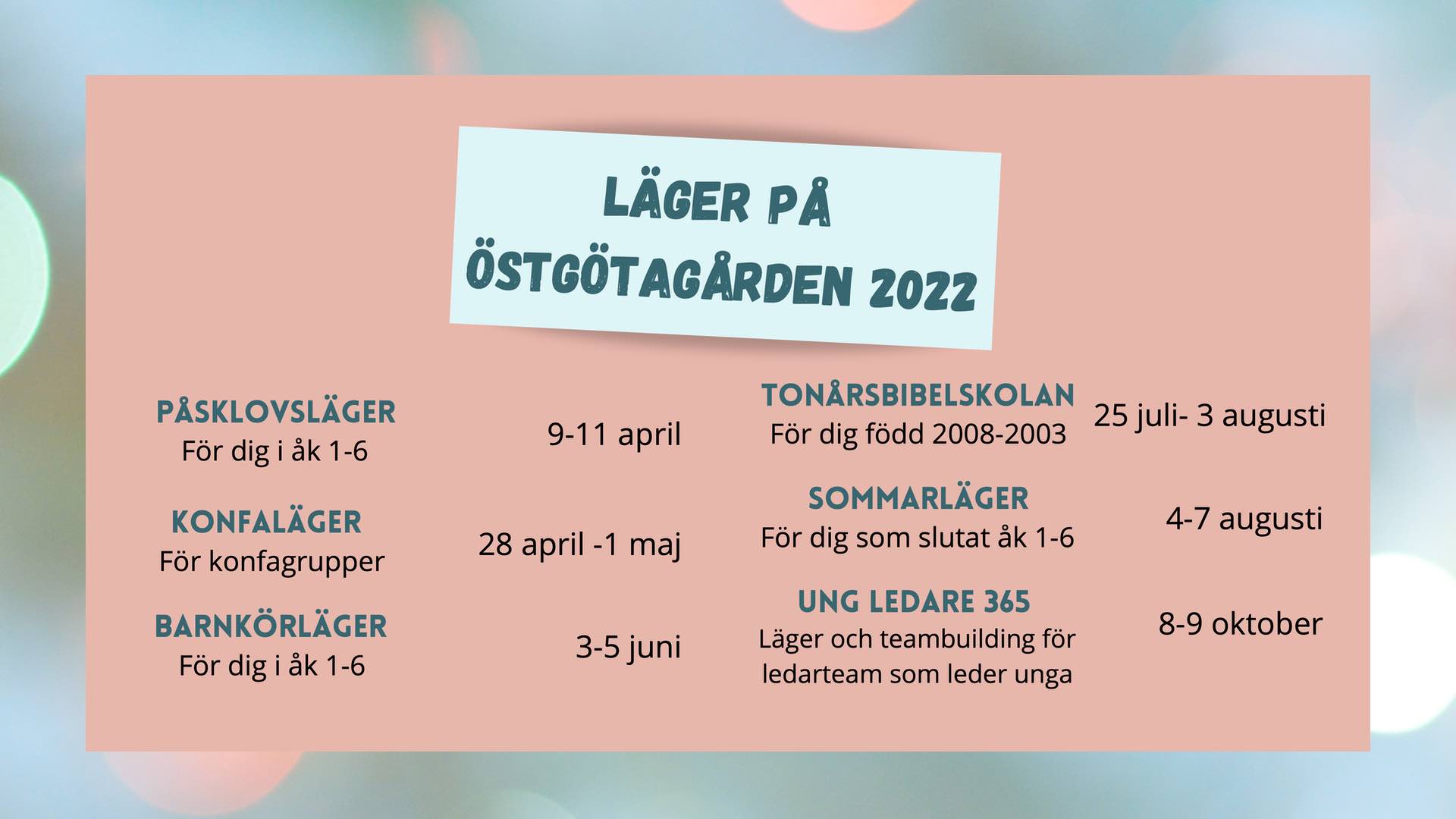 Läger på Östgötagården 2022